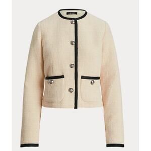 Lauren Ralph Lauren Two-Tone Bouclé Jacket Size 10 New with‎ Tags